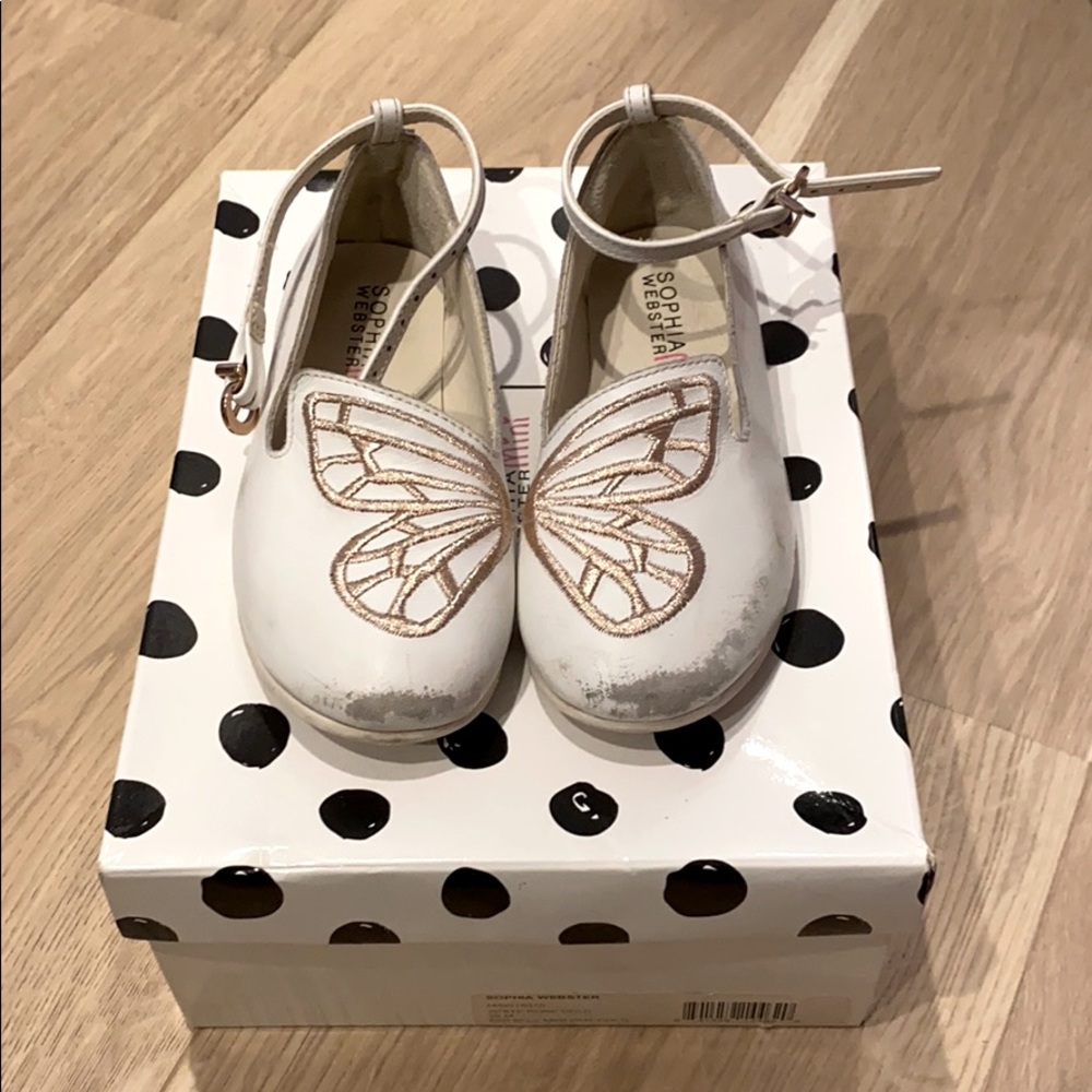 Used Sophia Webster Mini White Little Girls Shoes